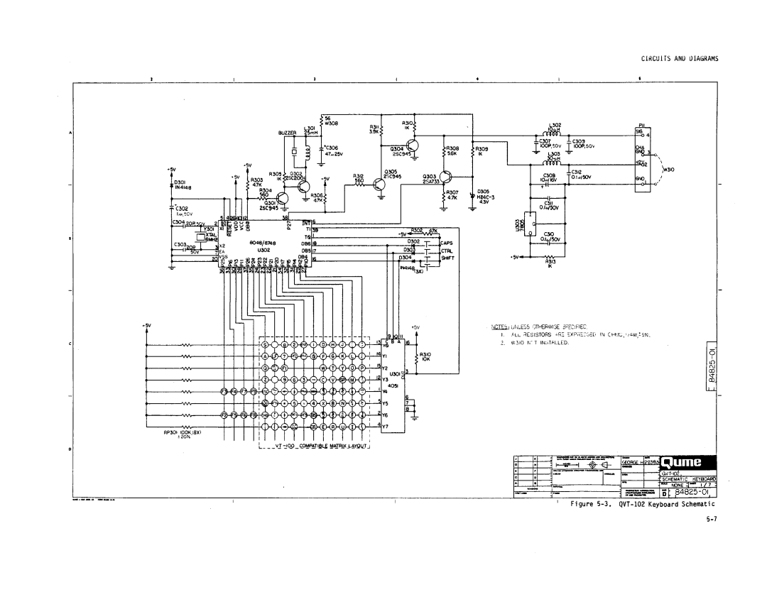 Qume QVT-102 manual 