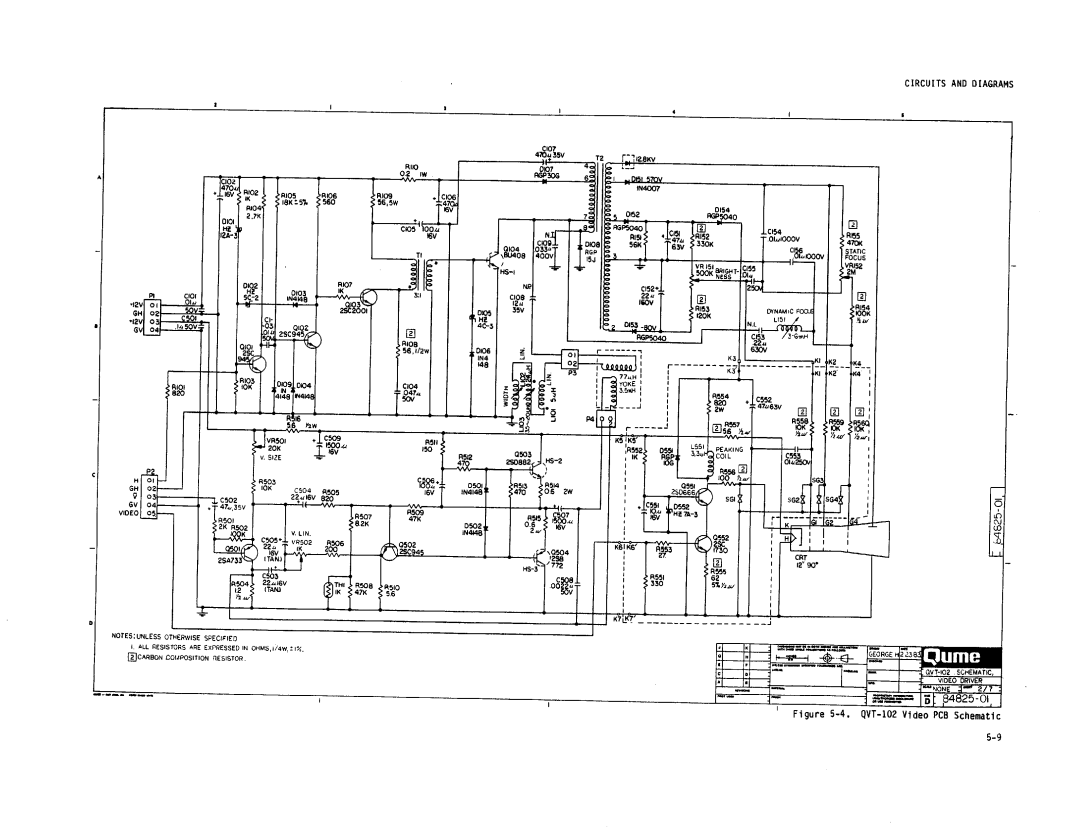 Qume QVT-102 manual 