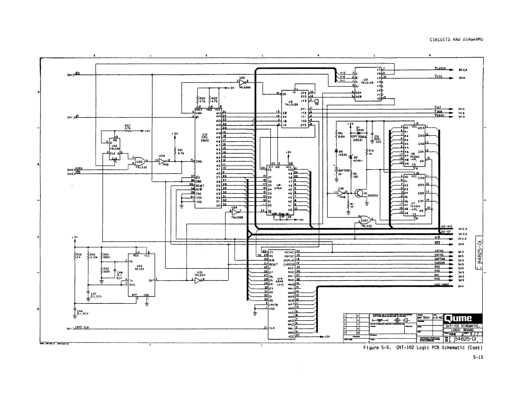 Qume QVT-102 manual 