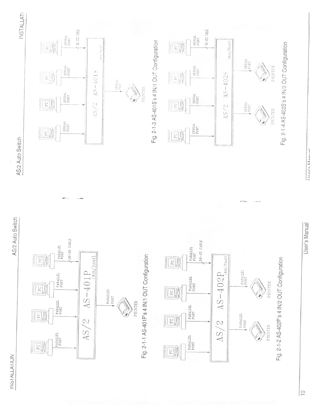 QVS AS-401S, AS-402S, AS-402P, AS-401P manual 