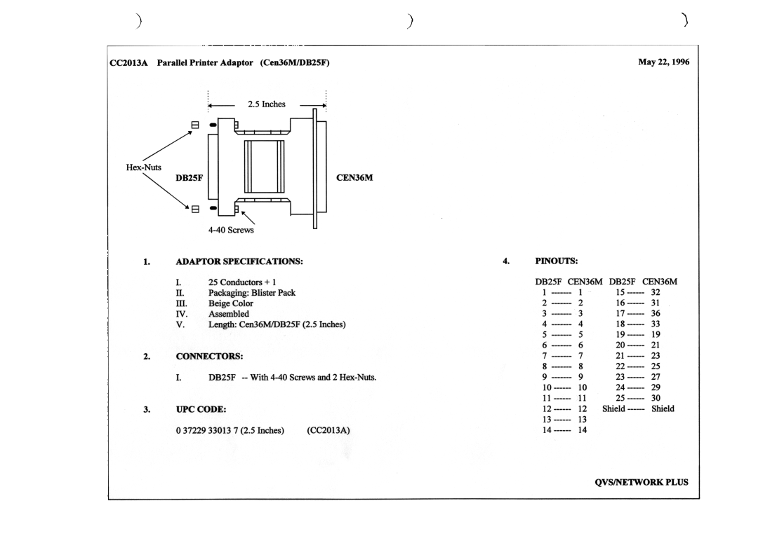 QVS CC2013A manual 