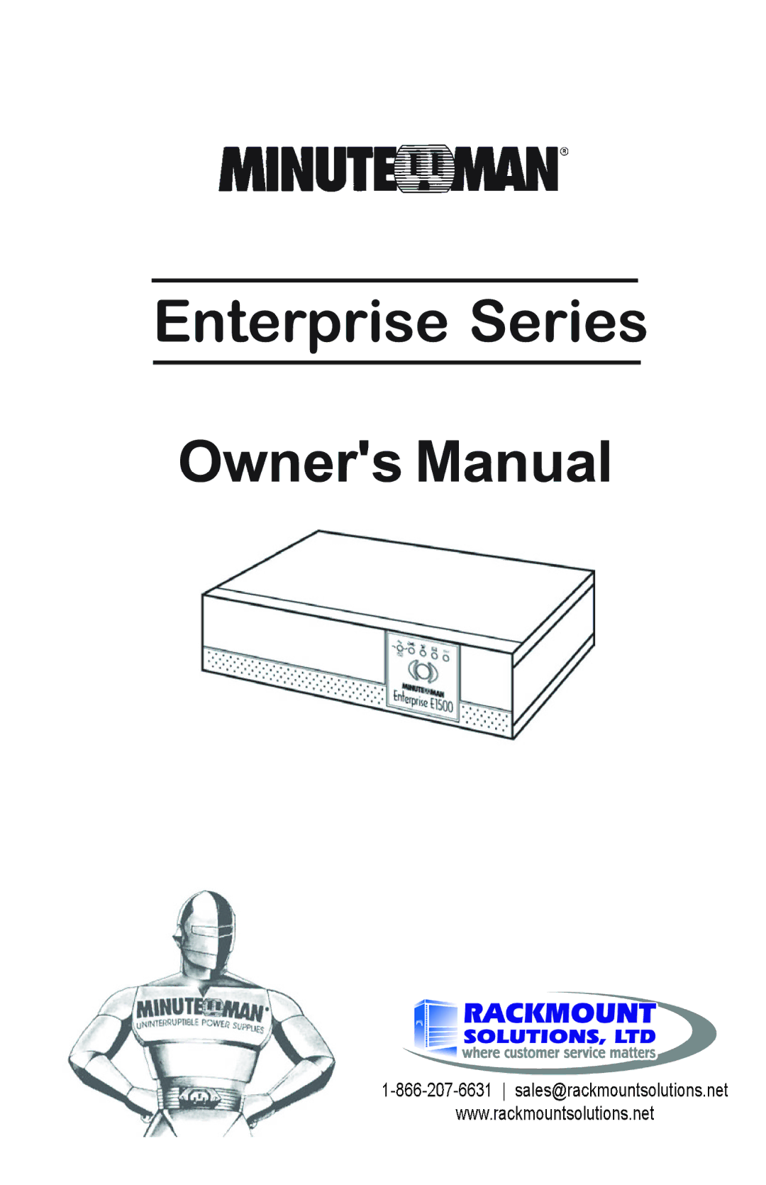 Rackmount Solutions Enterprise Series manual 