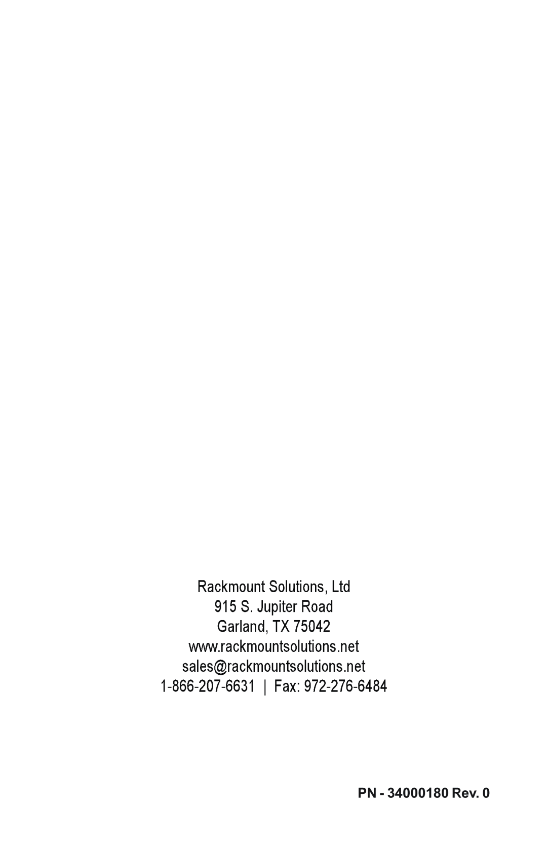 Rackmount Solutions Enterprise Series manual 