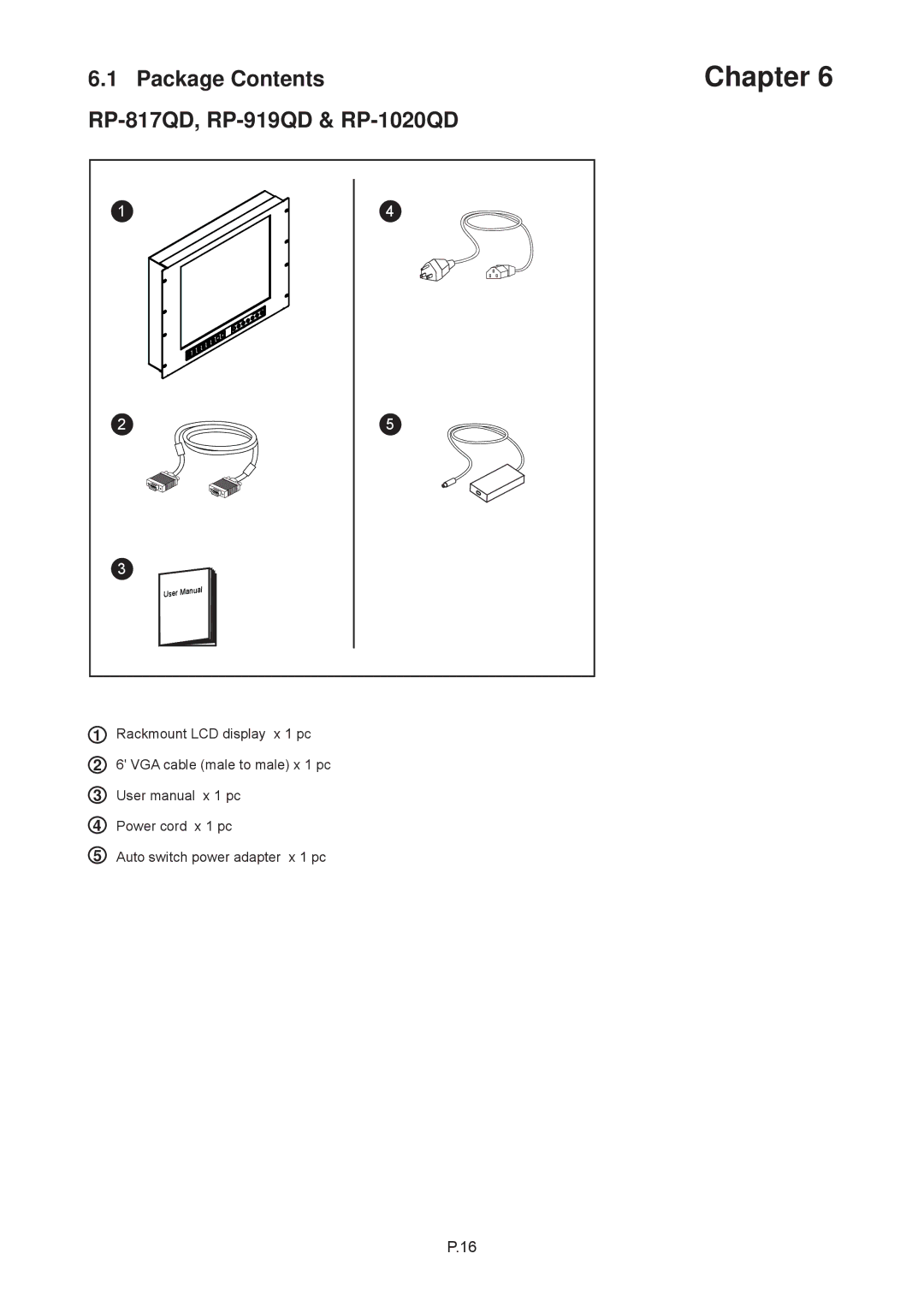 Rackmount Solutions RP-W119QD, RP-W819QD, RP-120QD, RP-W922QD, RP-117QD, RP-119QD manual RP-817QD, RP-919QD & RP-1020QD 