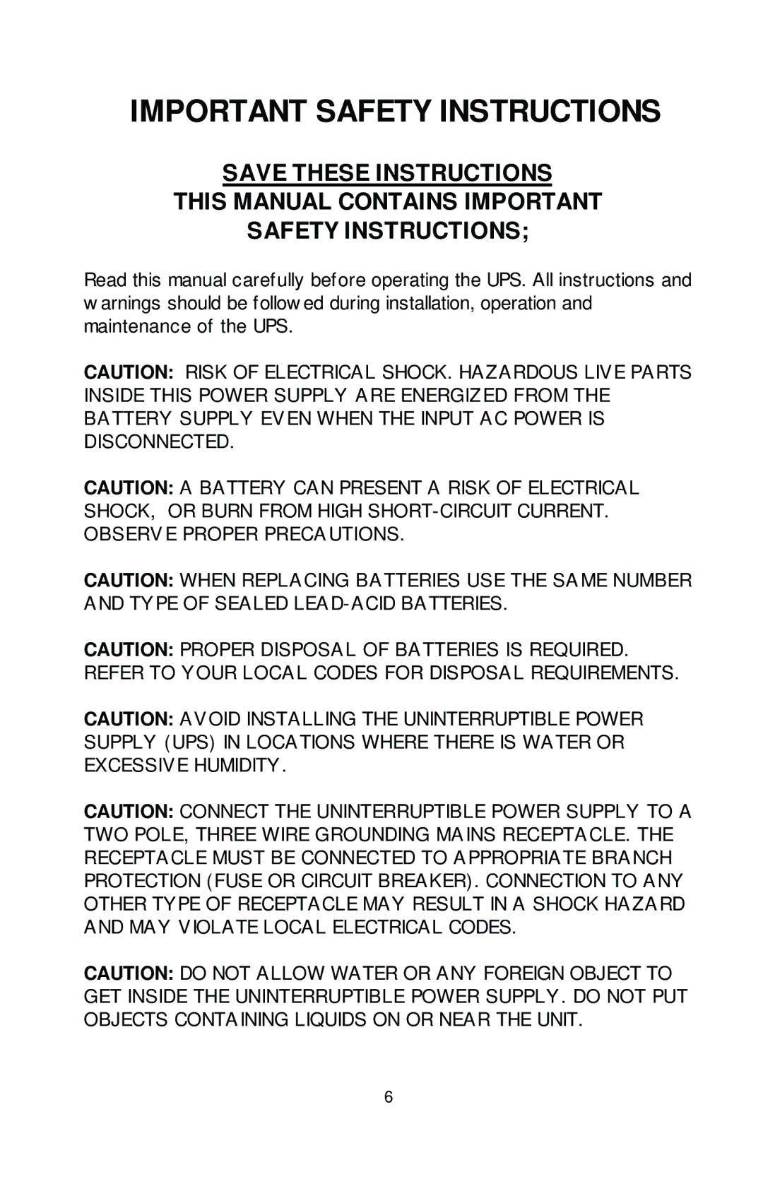 Rackmount Solutions XRT Series manual This Manual Contains Important Safety Instructions 