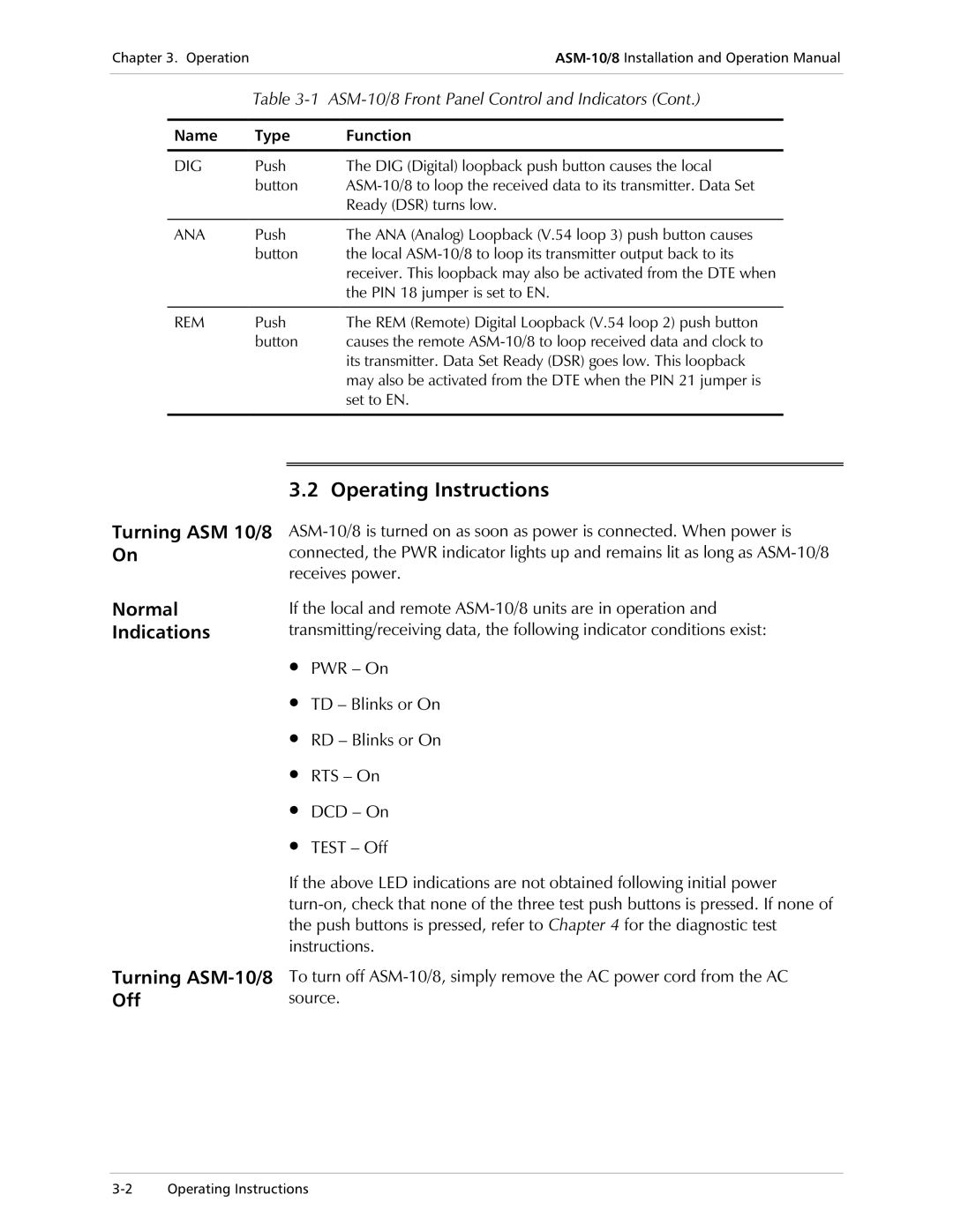 RAD Data comm ASM-10/8 operation manual 2SHUDWLQJ,QVWUXFWLRQV, Vrxufh 