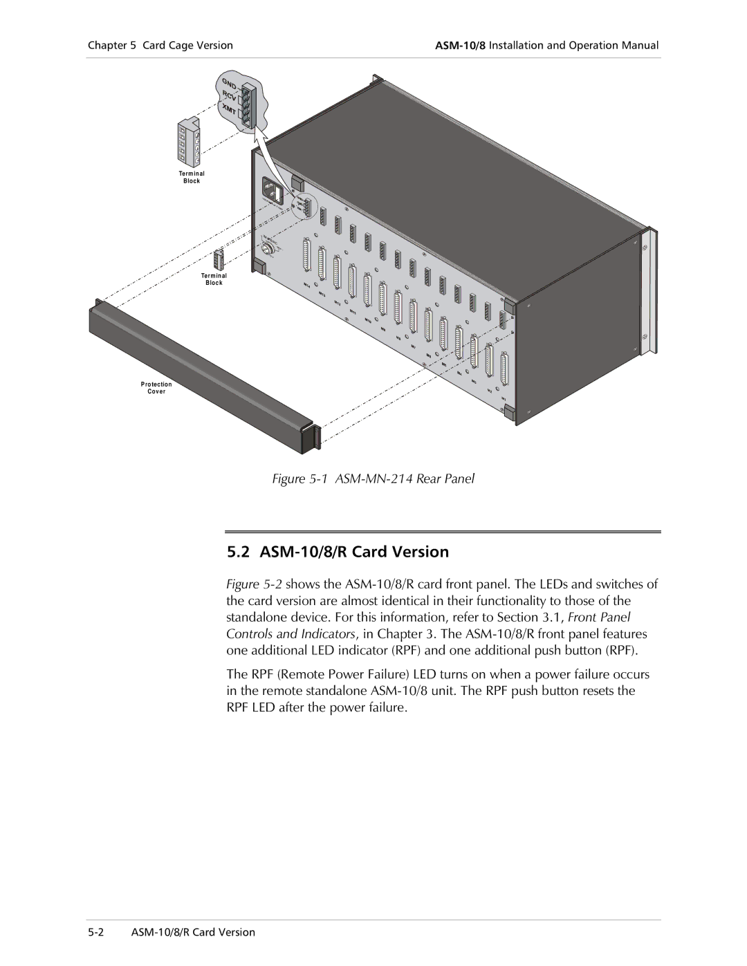 RAD Data comm ASM-10/8 operation manual $605&DUG9HUVLRQ 