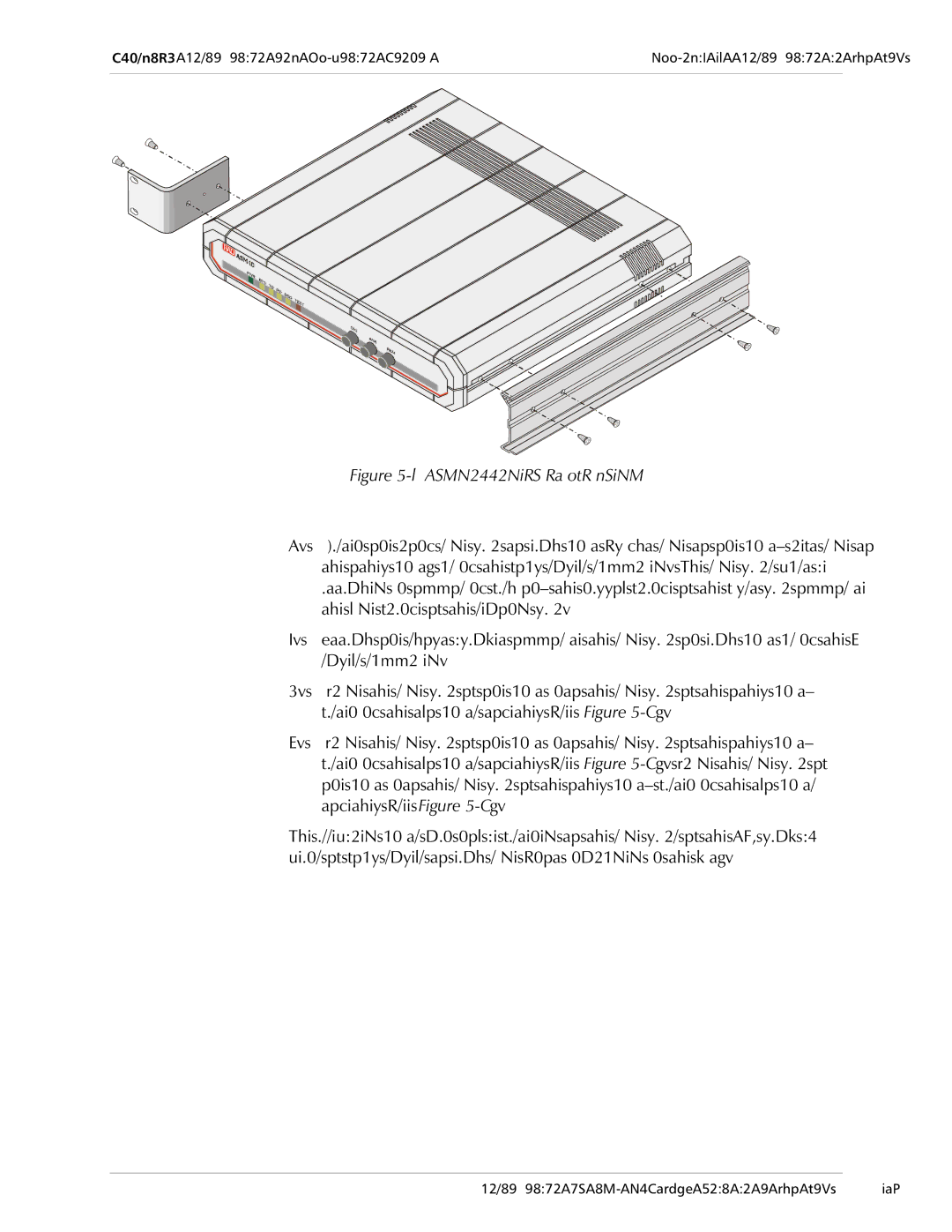 RAD Data comm ASM-10/8 operation manual LJXUH%,QVWDOODWLRQRI7ZR8QLWV ³ 7RLQVWDOOWZRXQLWV, Vfuhzvvxssolhg 