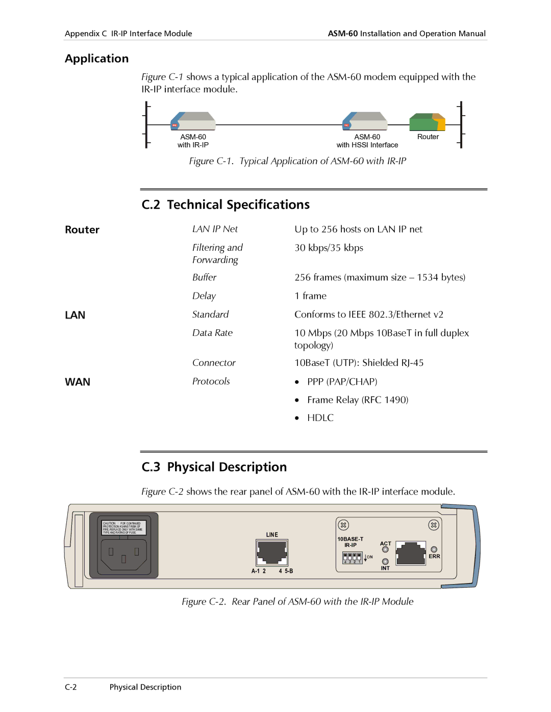 RAD Data comm ASM-60 Delay Frame, Standard Conforms to Ieee 802.3/Ethernet Data Rate, Topology, Protocols, Frame Relay RFC 