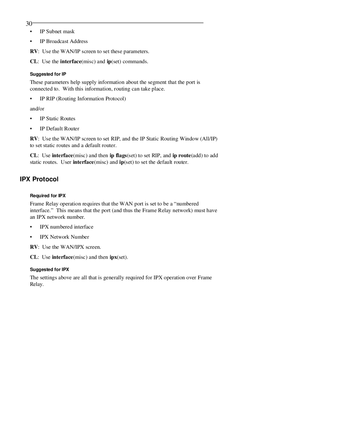 RAD Data comm BR-ASI01, BR-ASX01 manual IPX Protocol 