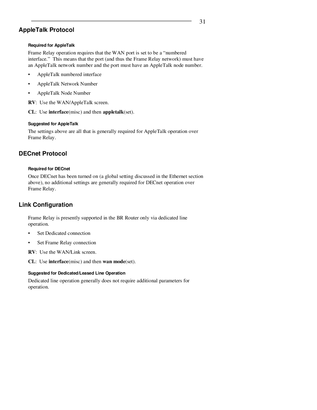 RAD Data comm BR-ASX01, BR-ASI01 manual AppleTalk Protocol 