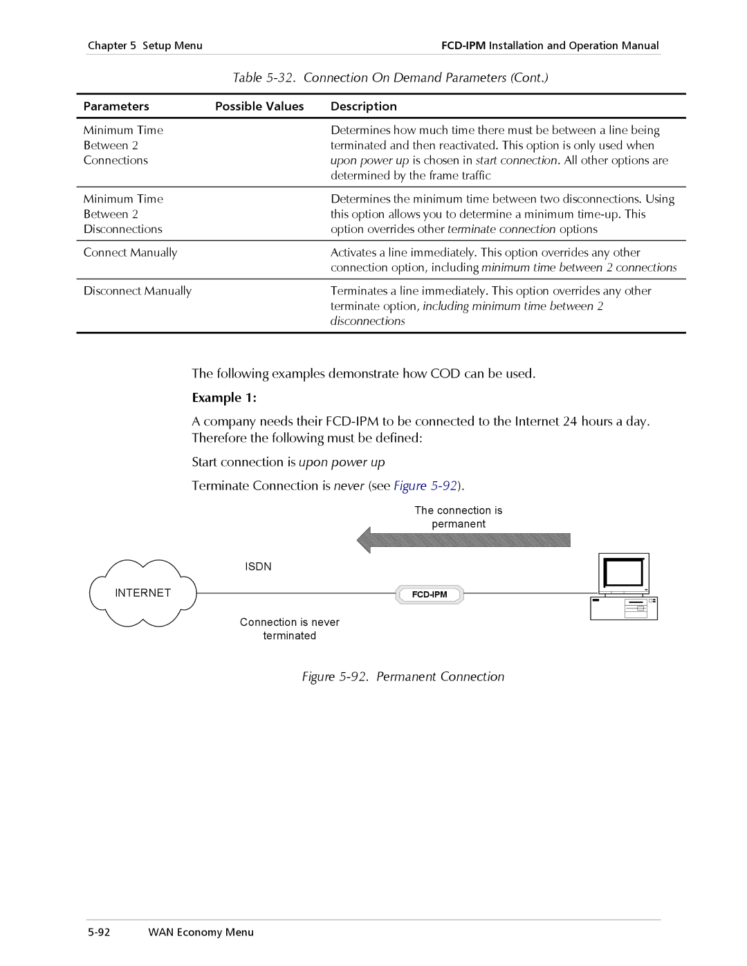 RAD Data comm E1/T1 operation manual Following examples demonstrate how COD can be used, Example 