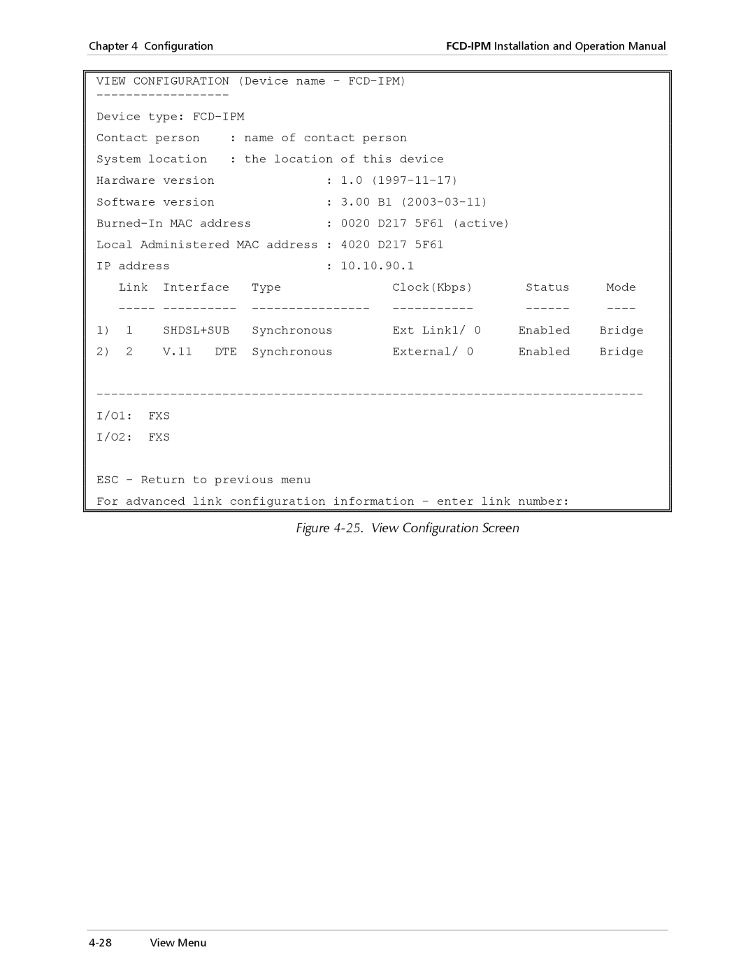 RAD Data comm E1/T1, Modular Access Device with Integrated Router operation manual Shdsl+Sub, O1 FXS O2 FXS 