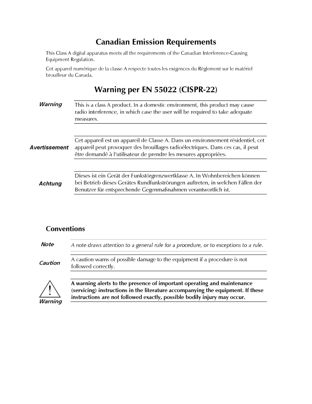 RAD Data comm Modular Access Device with Integrated Router, E1/T1 operation manual Conventions, Measures 