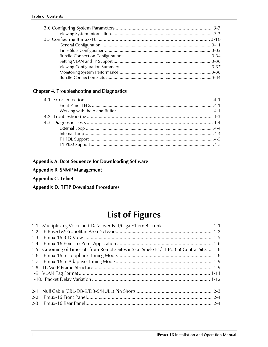 RAD Data comm IPmux-16 operation manual Troubleshooting and Diagnostics, Packet Delay Variation 