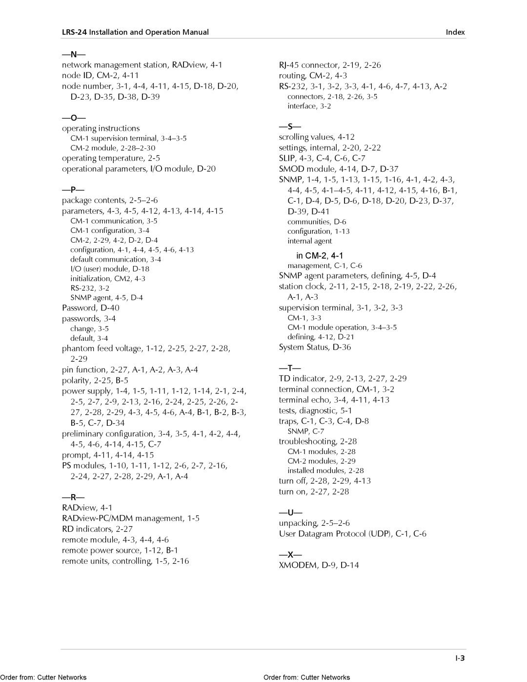 RAD Data comm LRS-24 operation manual RADview 