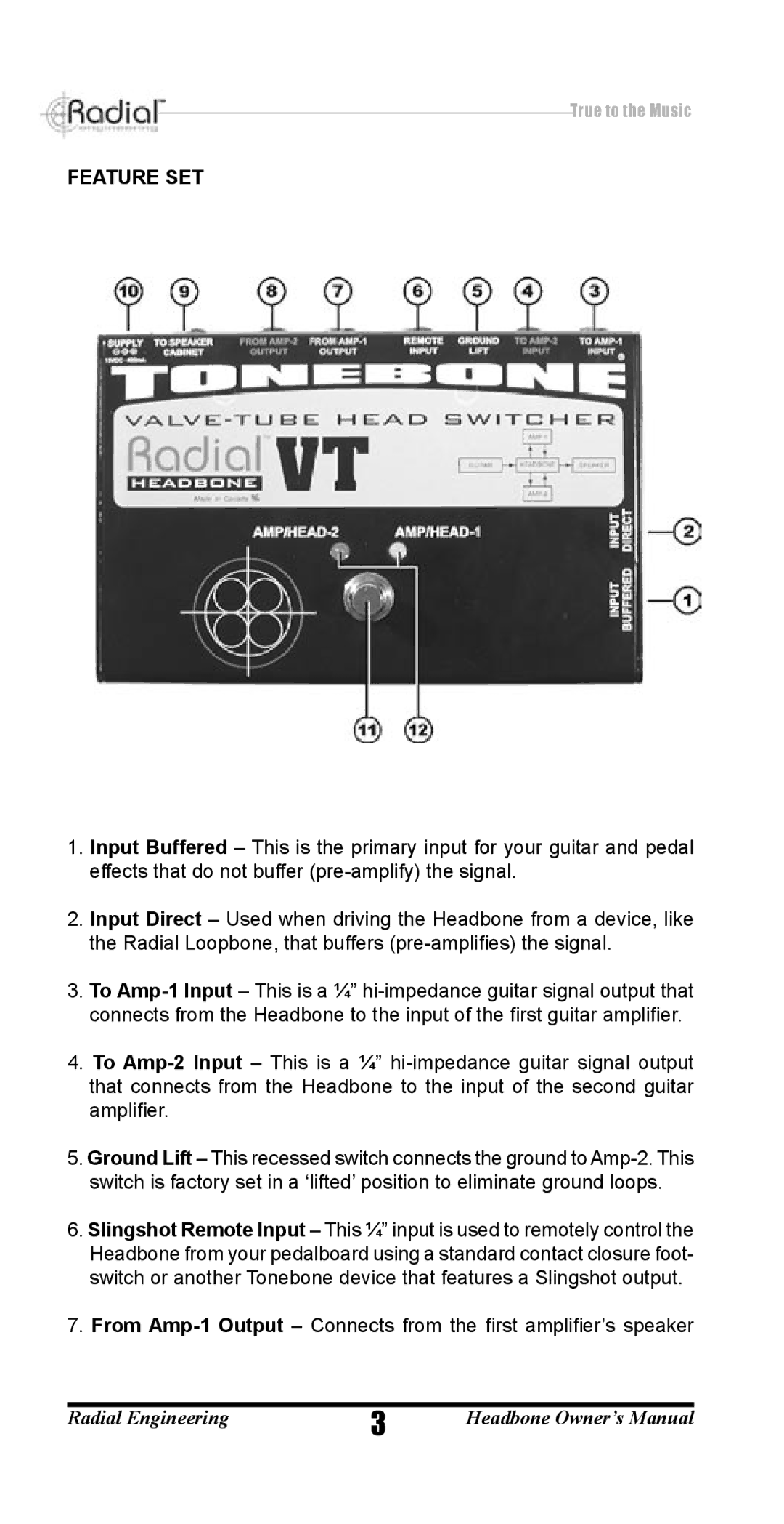 Radian Technologies VT R800 7040 00 owner manual Feature SET 