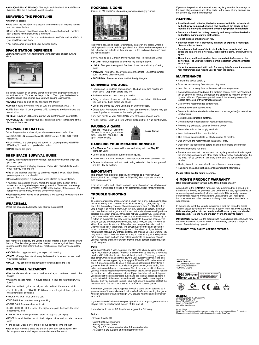 Radica Games 75031 Surviving the Frontline, Space Station Defender, Prepare for Battle, Deep Space Survival Guide 