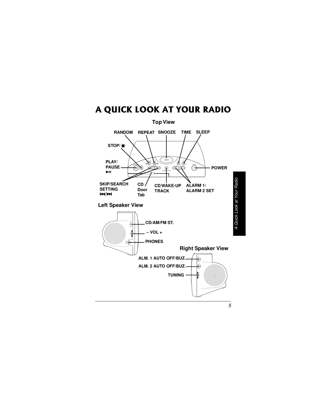 Radio Shack 12-1636 owner manual #37+%-.11-#61744#&+1, Top View 