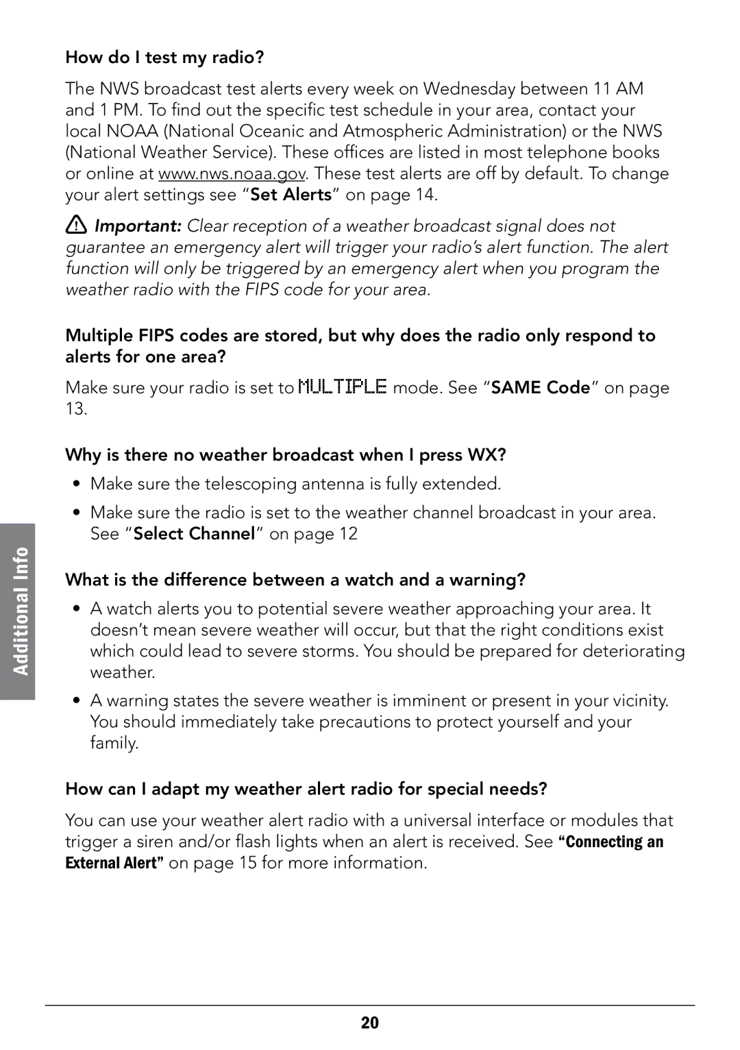 Radio Shack 12-519 manual How do I test my radio? 