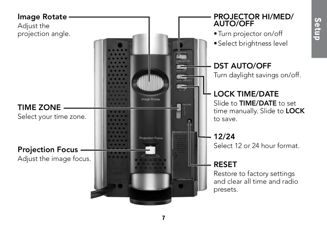 Radio Shack 12-591 manual Time Zone 