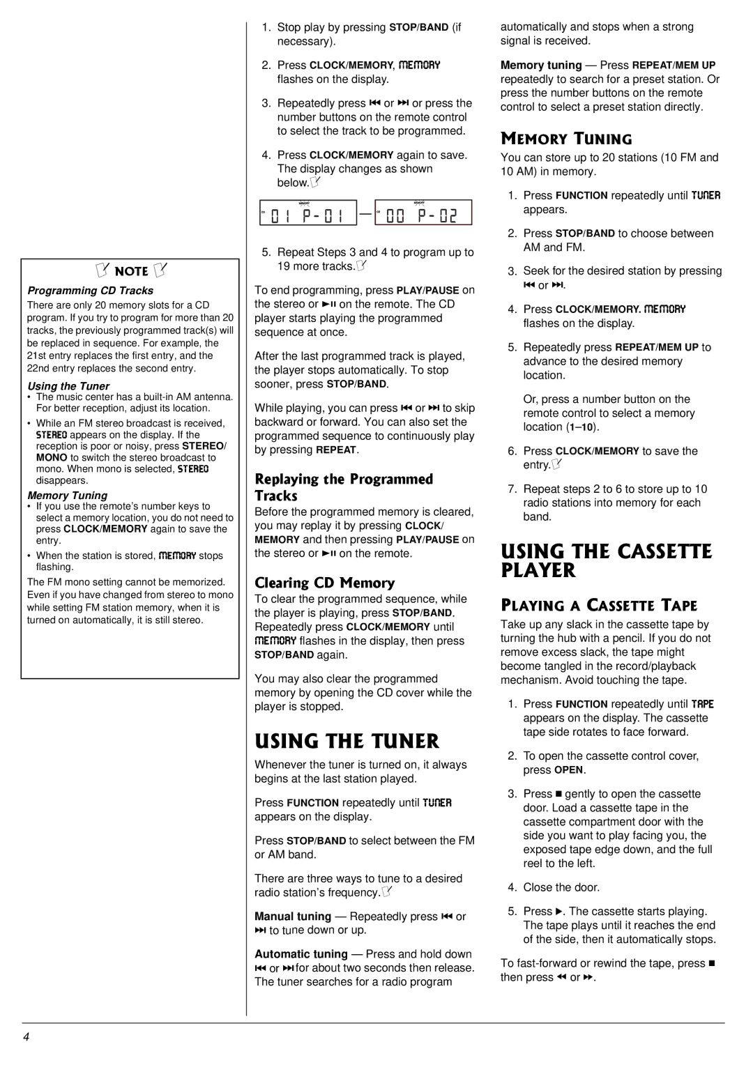 Radio Shack 13-1317 owner manual 75+06*6704, 75+06*%#5566 2.#4, 4GRNCKPIVJG2TQITCOOGF 6TCEMU, Ngctkpi%&/Goqt 