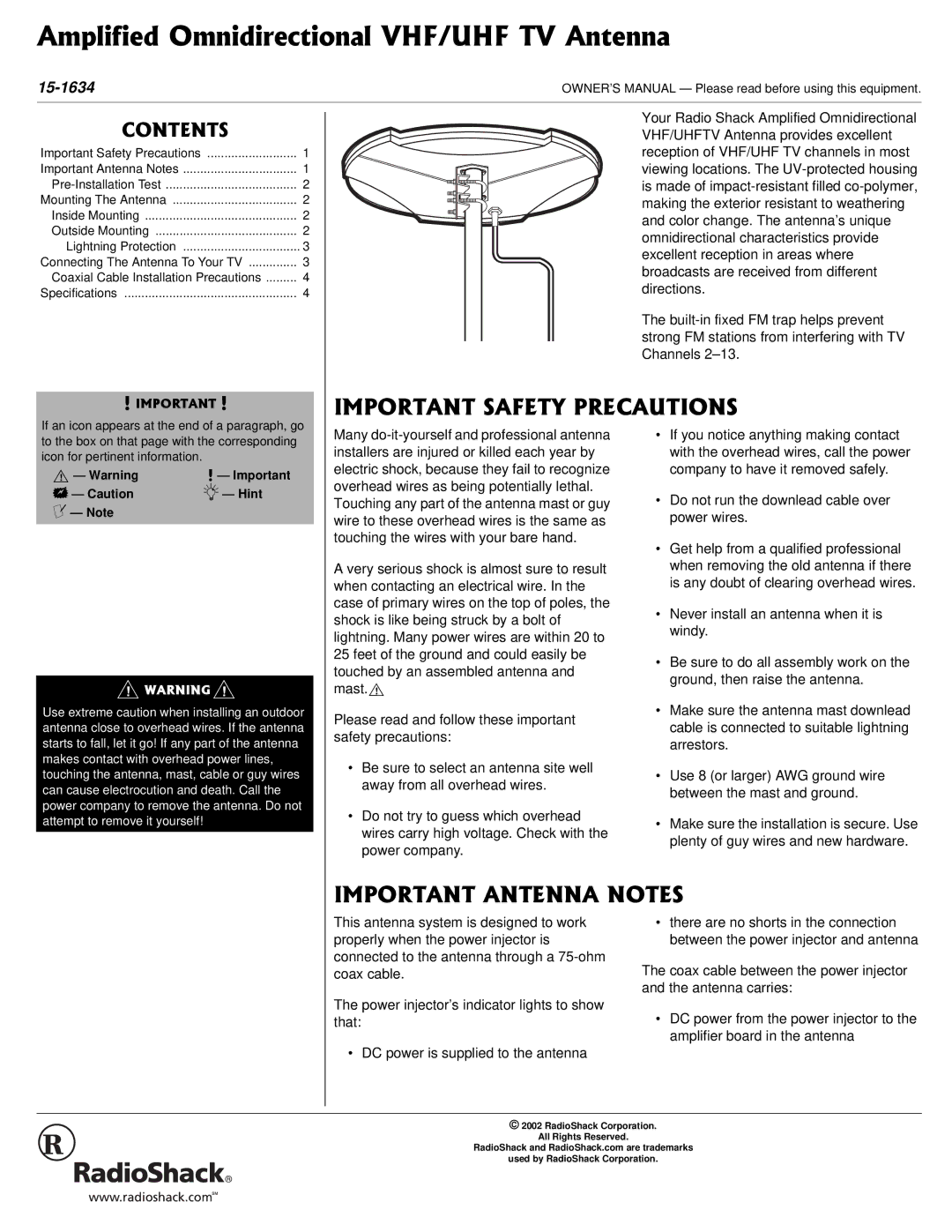 Radio Shack 15-1634 owner manual +/2146#065#624%#76+105, +/2146#06#0600#0165 