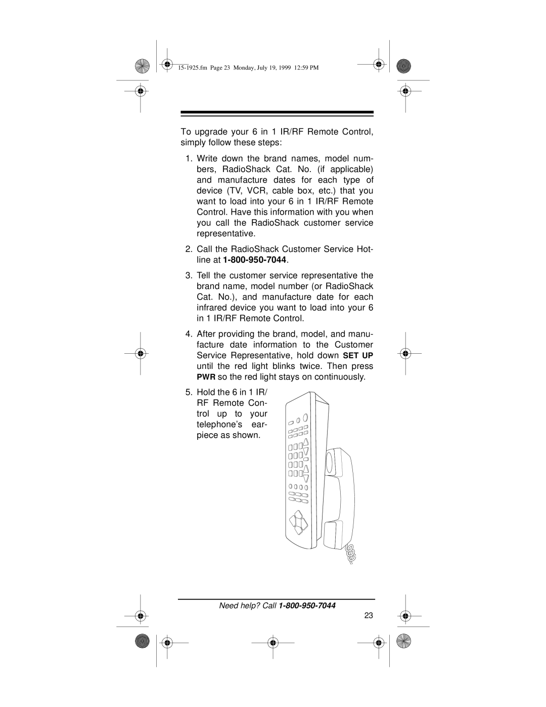 Radio Shack 15-1925 owner manual Fm Page 23 Monday, July 19, 1999 1259 PM 