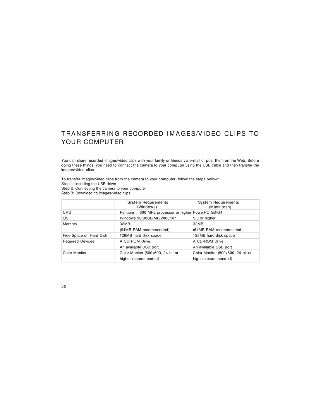 Radio Shack 16-3869 manual Transferring Recorded IMAGES/VIDEO Clips to Your Computer, Cpu 