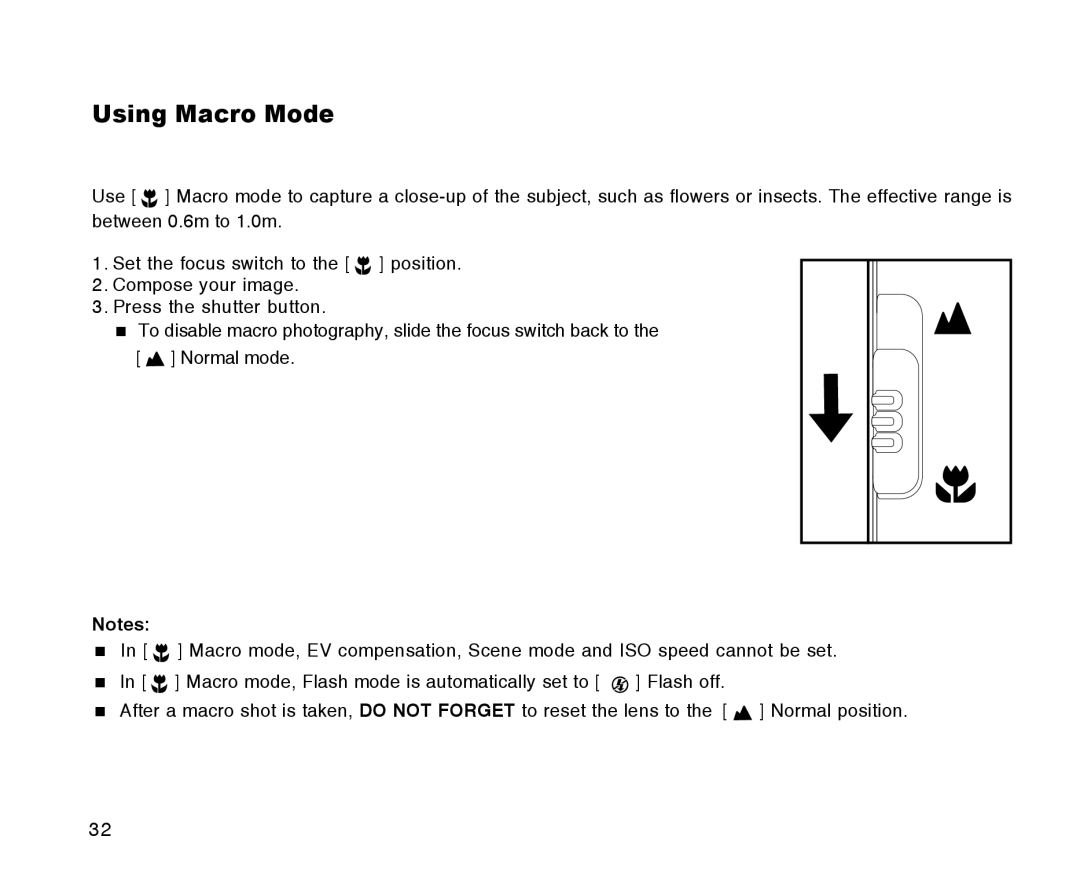 Radio Shack 16-3898 quick start Using Macro Mode 