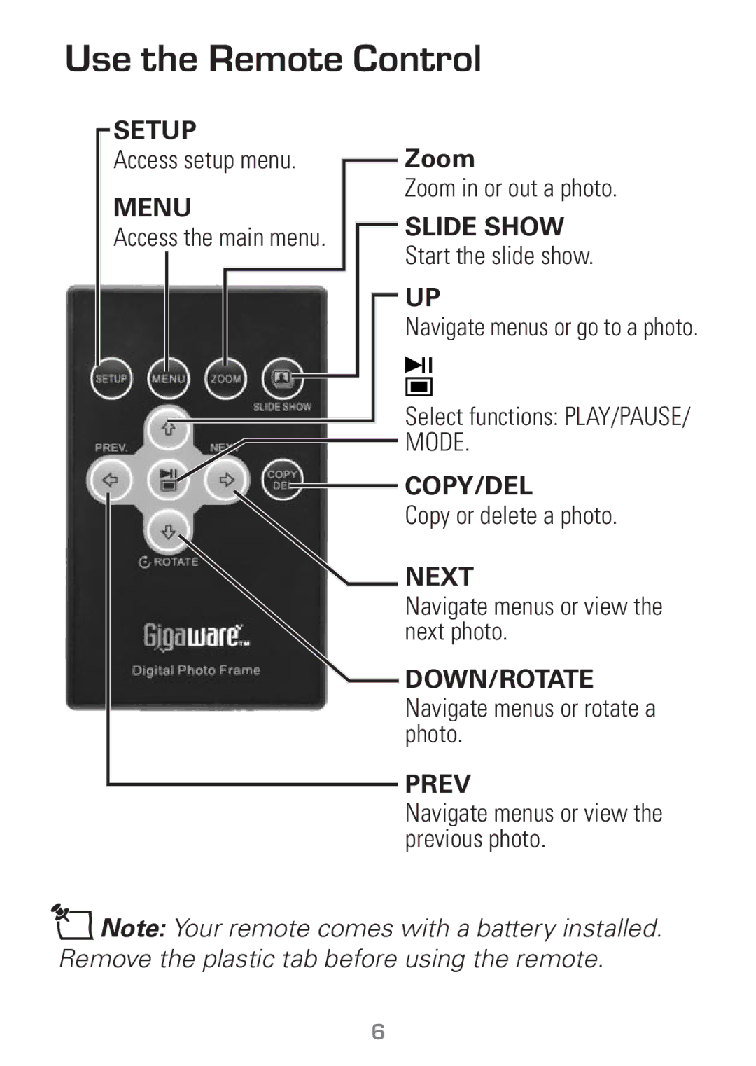 Radio Shack 16-953 manual Use the Remote Control 