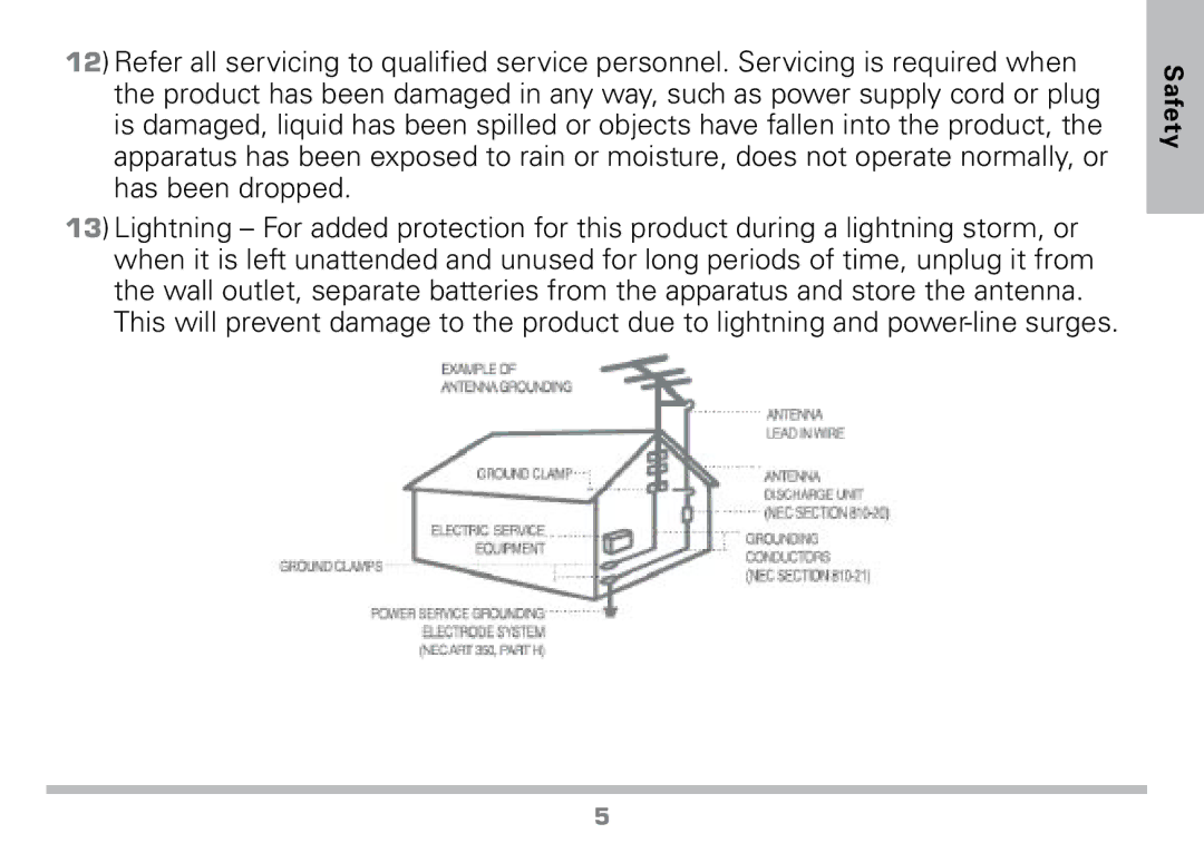 Radio Shack 16-972 manual Safety 