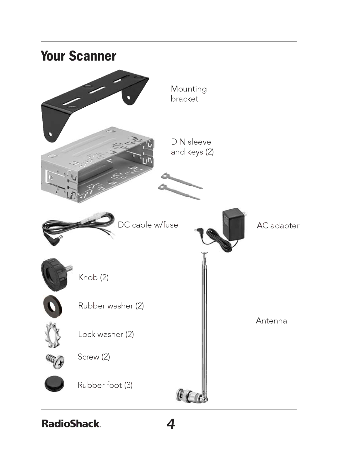 Radio Shack 20-163 manual Your Scanner 