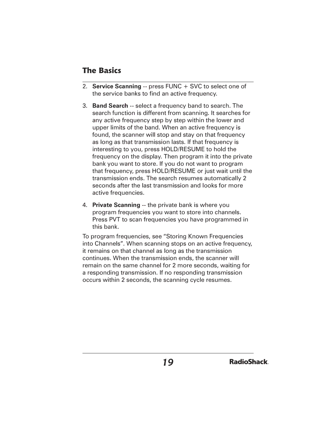 Radio Shack 20-426 manual Basics 