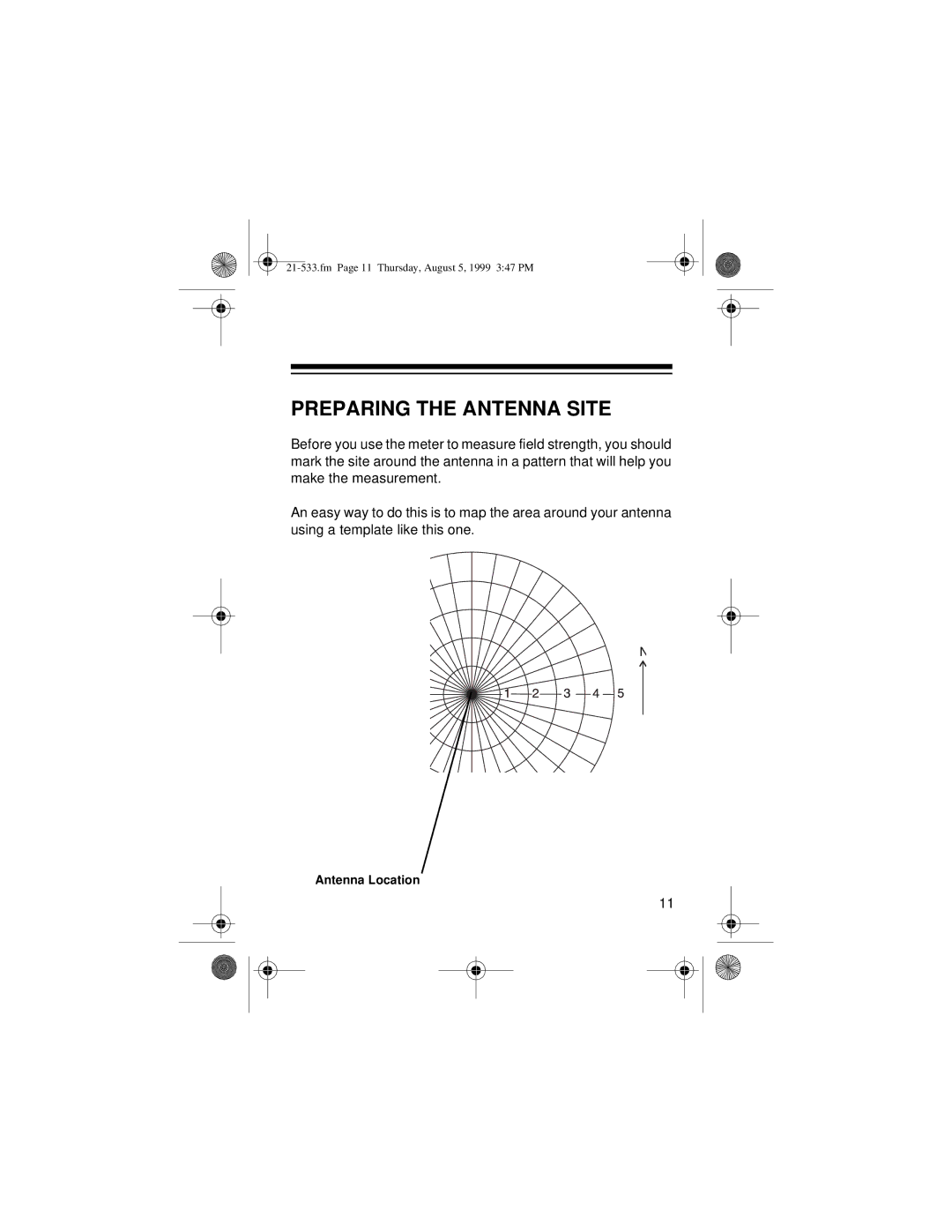 Radio Shack 21-533 owner manual Preparing the Antenna Site 