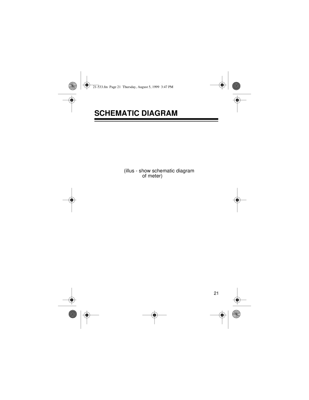 Radio Shack 21-533 owner manual Schematic Diagram 