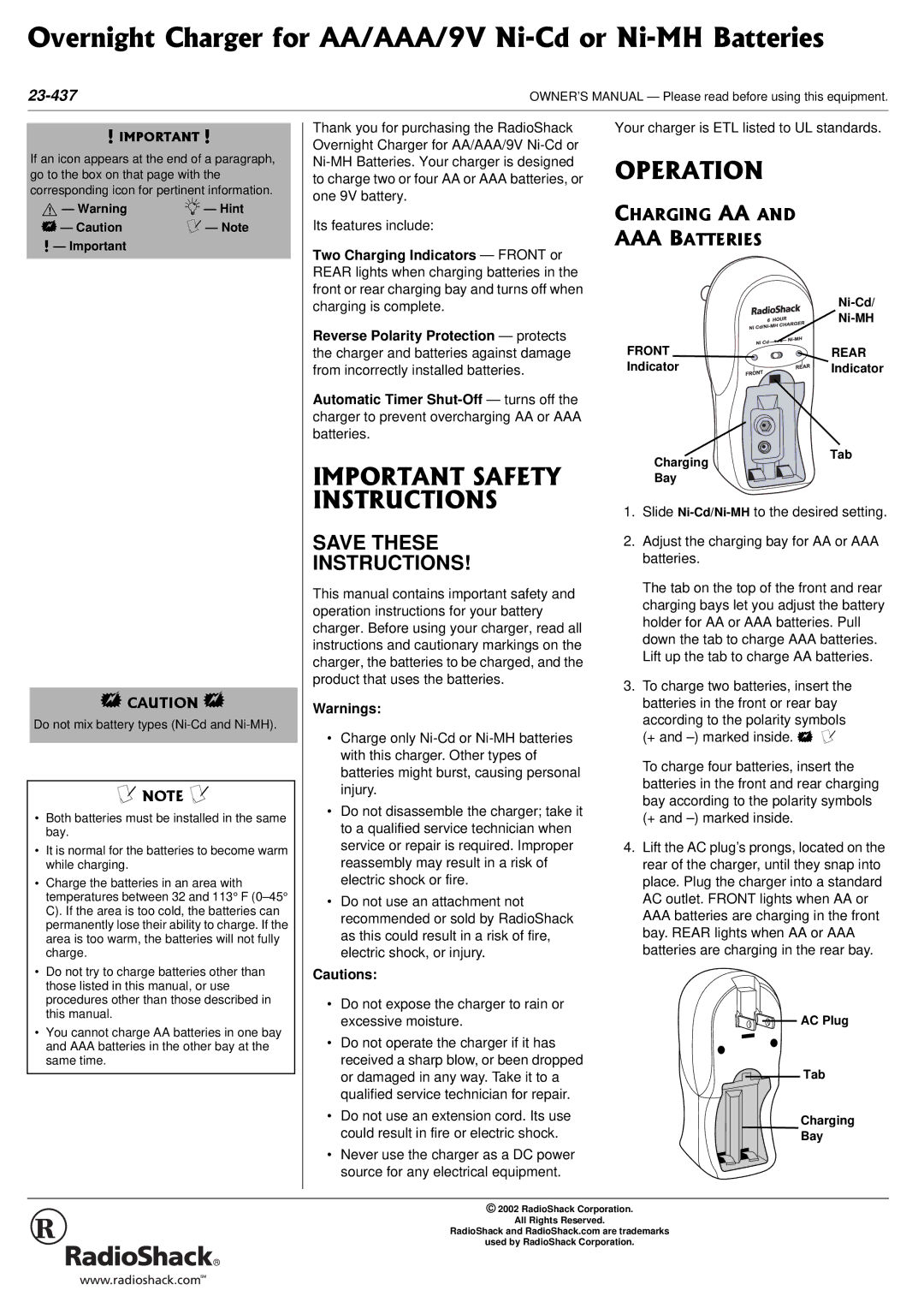 Radio Shack 23-437 owner manual 124#6+10, +/2146#065#6 +05647%6+105, #4+0###0 ###$#664+5 