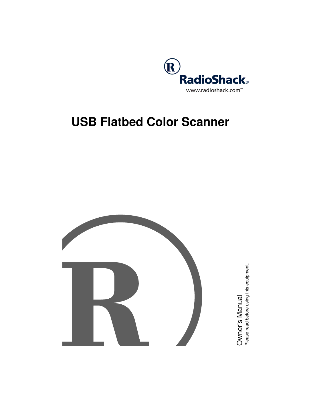 Radio Shack 25-3053 owner manual USB Flatbed Color Scanner 