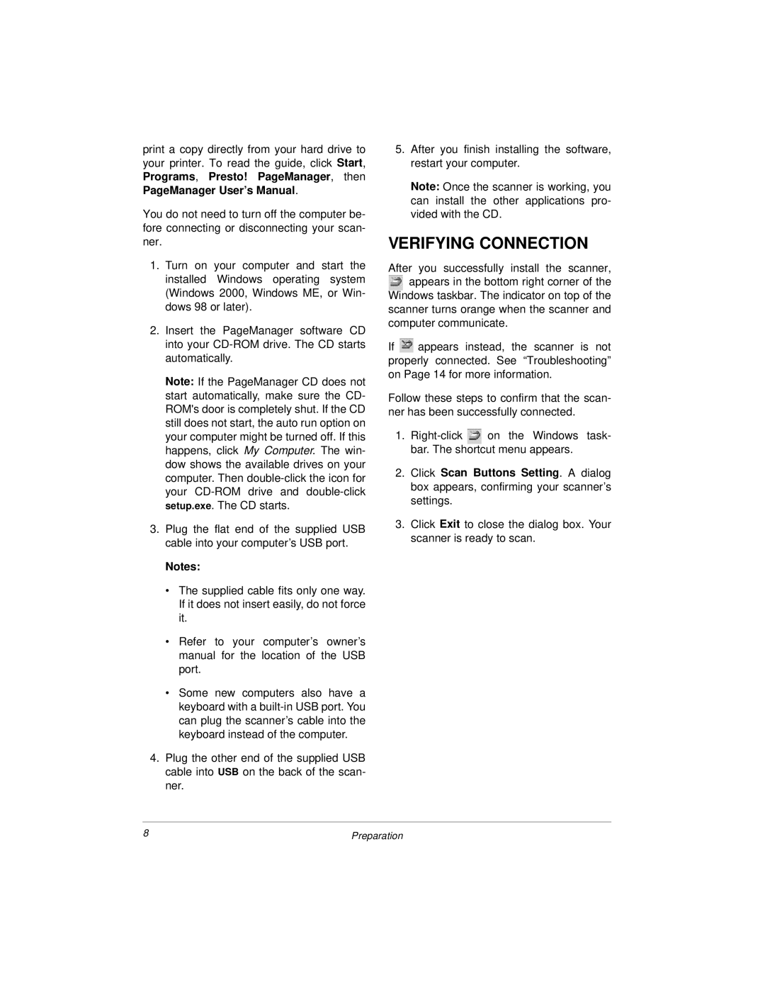 Radio Shack 25-3053 owner manual Verifying Connection 