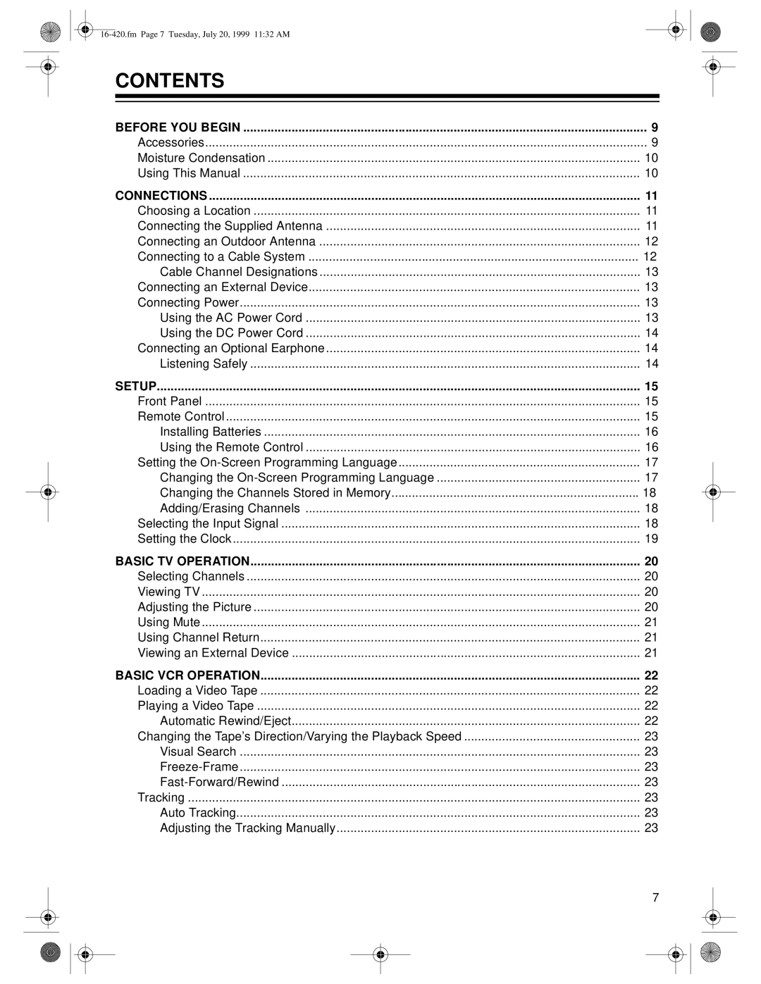 Radio Shack 28 owner manual Contents 