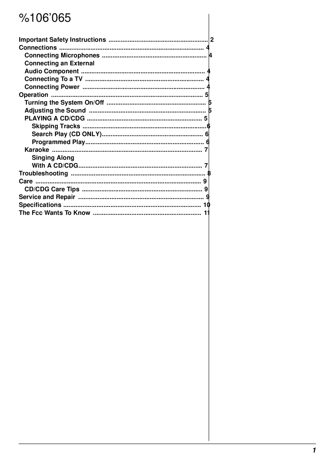 Radio Shack 32-1167 owner manual 106065, Turning the System On/Off 