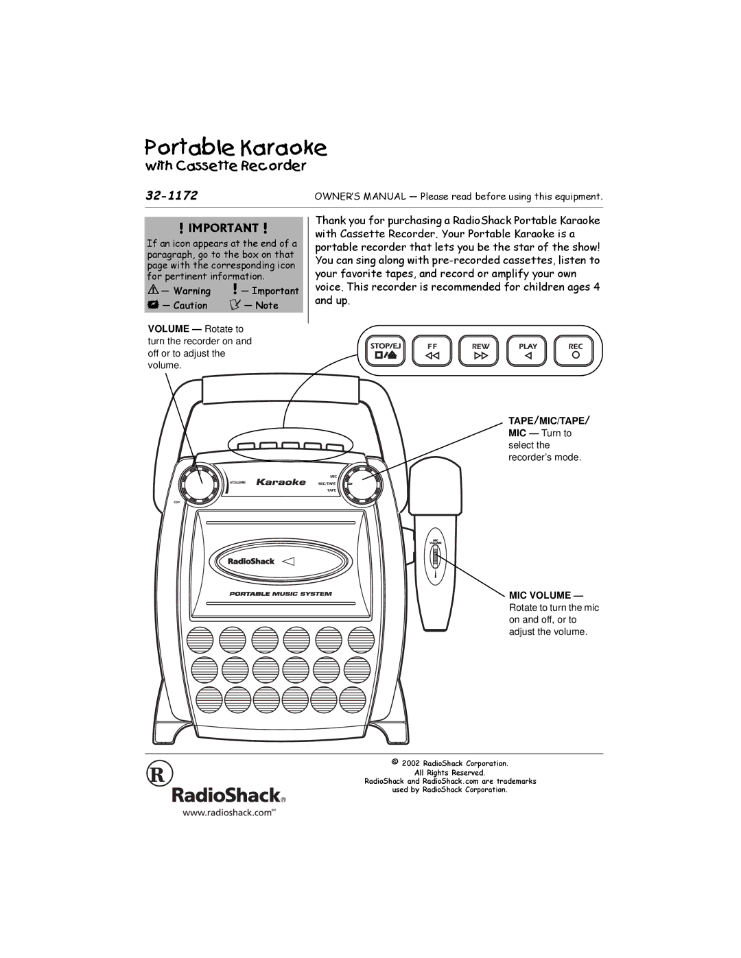 Radio Shack 32-1172 manual #+/2146#06#, DQG#XS1 