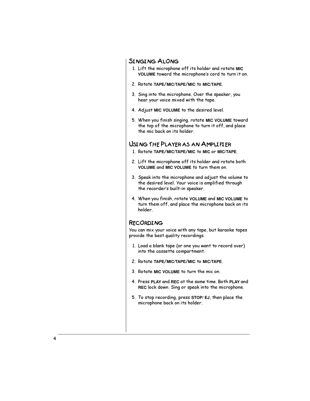 Radio Shack 32-1172 manual ?8?8ï2=@?8, FD?8ïE96ïA=2J6Cï2Dï2?ï2A=76C, C64@C5?8 