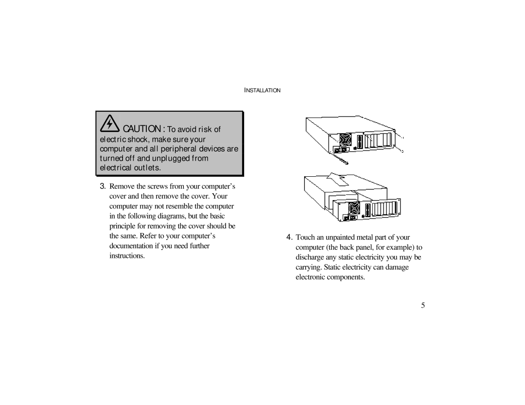 Radio Shack 3Com Bigpicture operating instructions Installation 