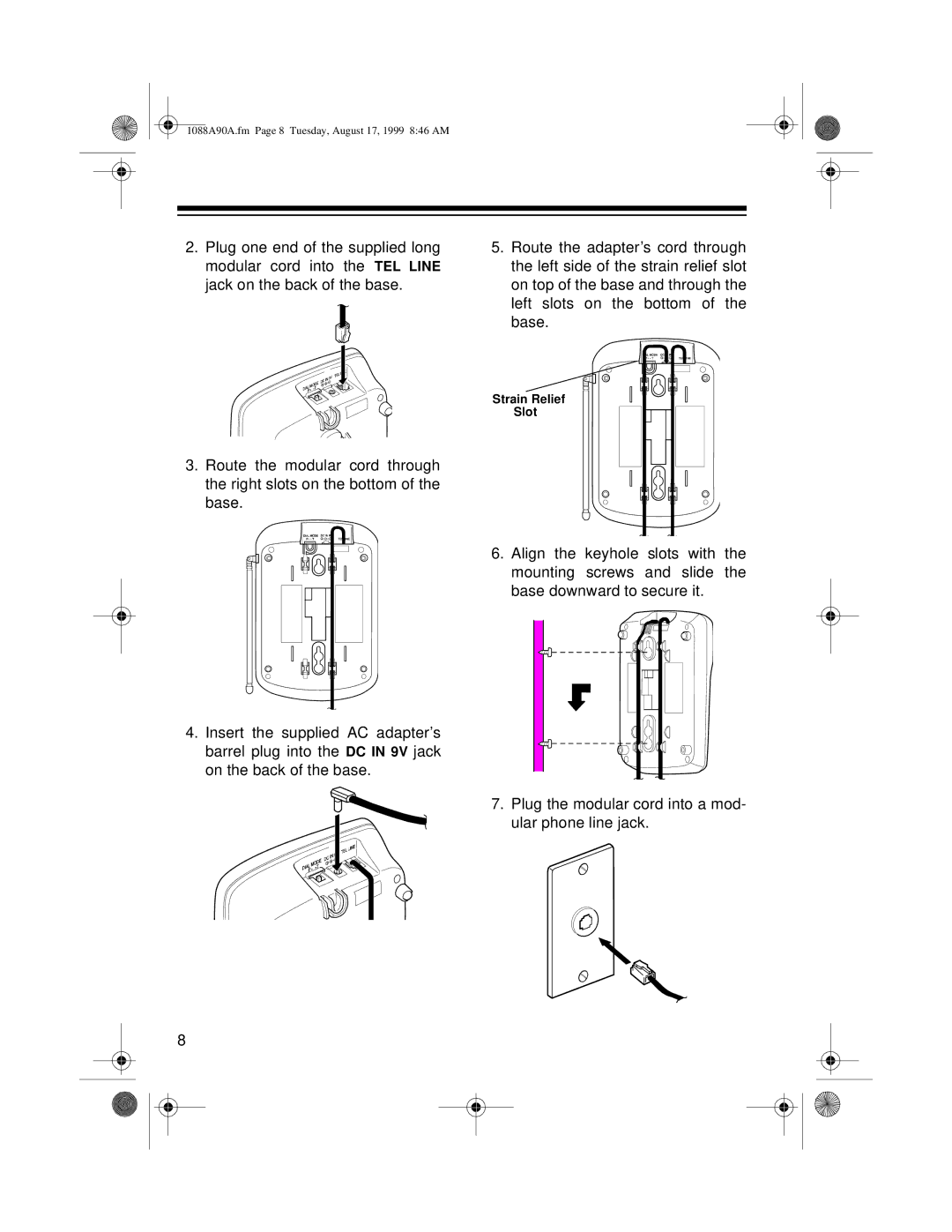 Radio Shack 43-1088A, 43-1090A owner manual 1088A90A.fm Page 8 Tuesday, August 17, 1999 846 AM 