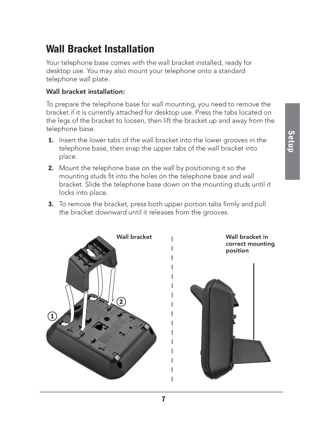 Radio Shack 43-324 manual Wall Bracket Installation 