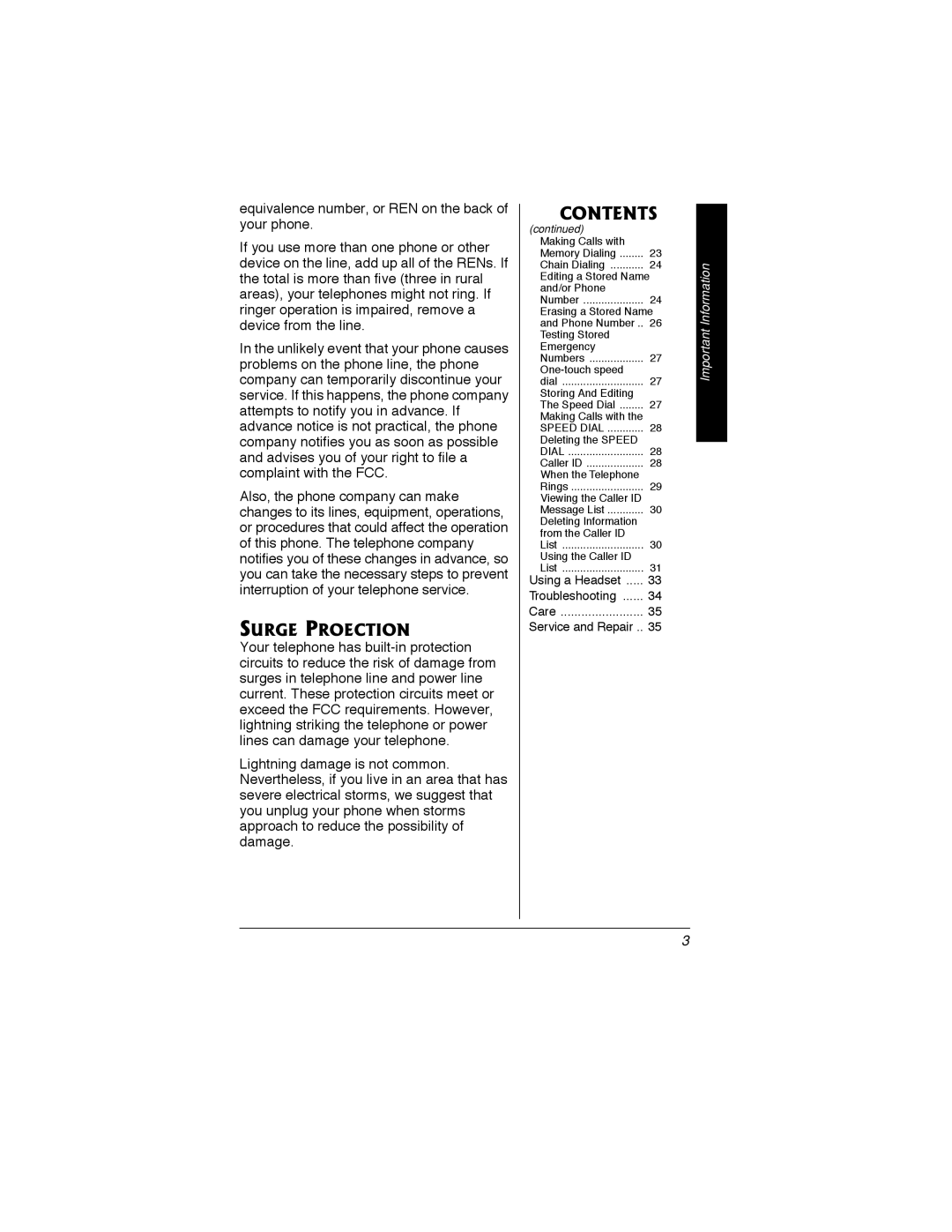 Radio Shack 43-3548 owner manual Contents 