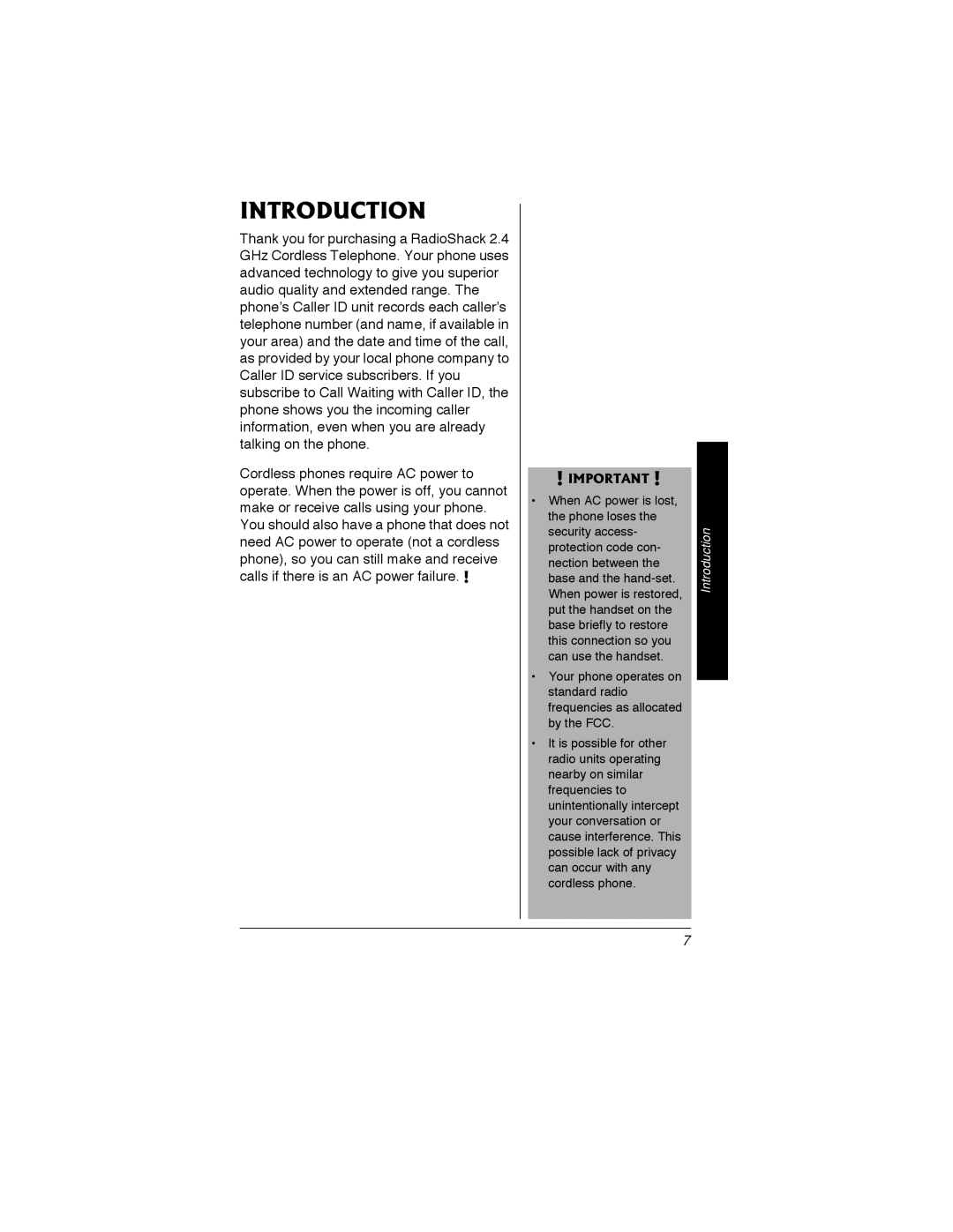 Radio Shack 43-3548 owner manual Introduction 