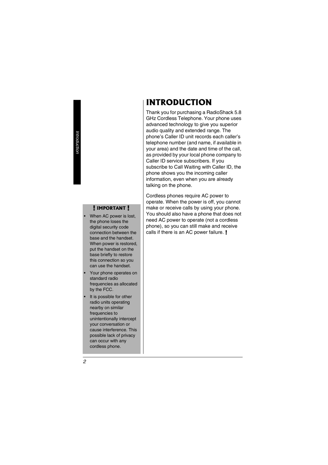 Radio Shack 43-3549 owner manual Introduction 