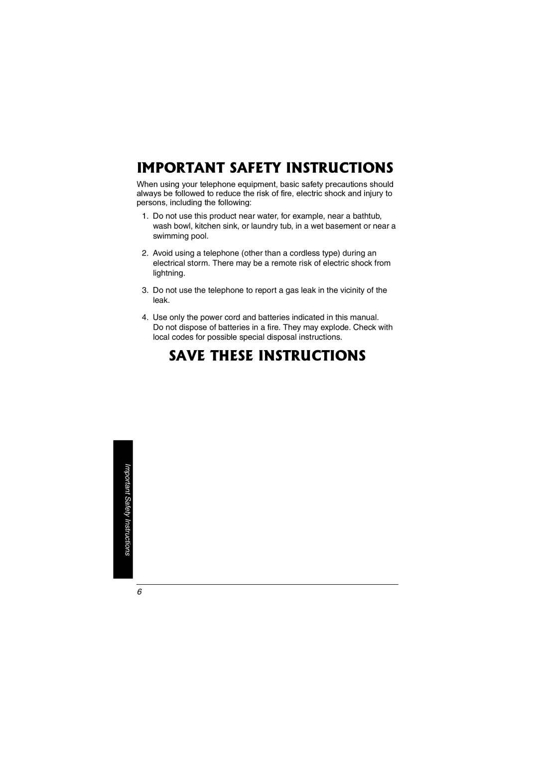 Radio Shack 43-3557 owner manual Important Safety Instructions 